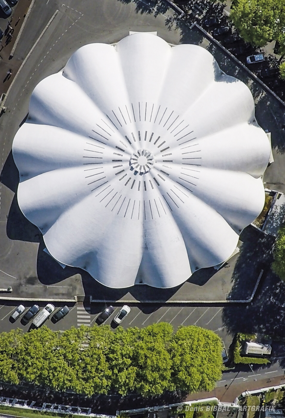 production vidéo Royan drone image aerienne du marché couvert